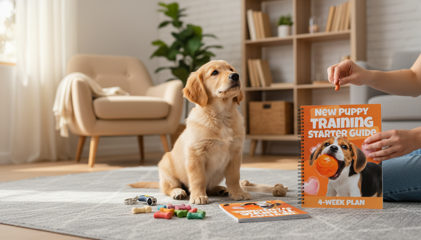 4-Week Puppy Training Plan: Potty, Cues & Calm Socializing