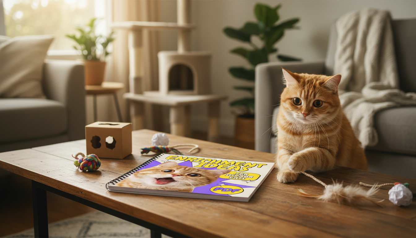 Indoor Cat Enrichment: DIY Toys, Routines & Home Setup