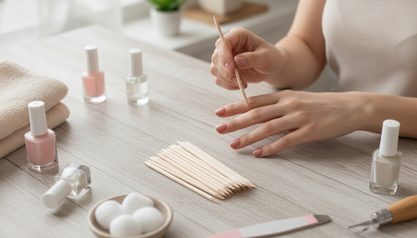 Wooden Cuticle Pusher & Nail Art Sticks: Clean Nails